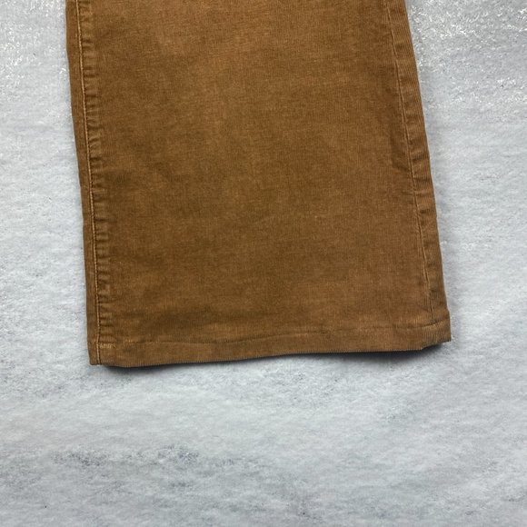 Anthropologie Pilcro Pants Women 35x31* Corduroy Script Lace Up Back Flare‎ Leg - Picture 5 of 14
